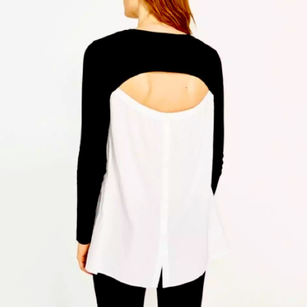 🖤 Zara Knit Button Back Long Sleeve Gauzy Sweater🖤